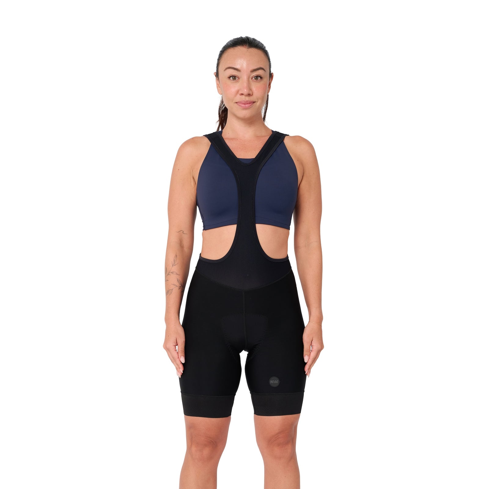 RedWhite Apparel Women's Long Distance Drop-Tail Bib Short | The BIB